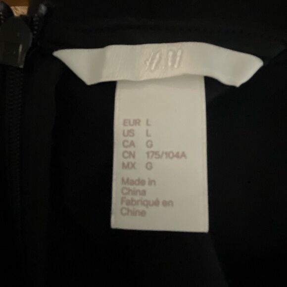 Boho Crochet Front Cropped High Neck Top Black L - Picture 7 of 9